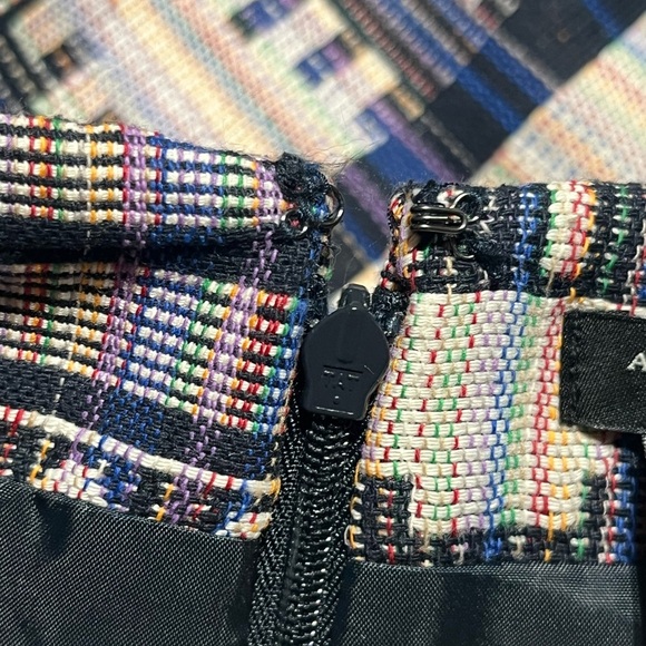 Ann Taylor Women's Pencil Skirt Blue Aztec Geometric Print Lined - Picture 7 of 12